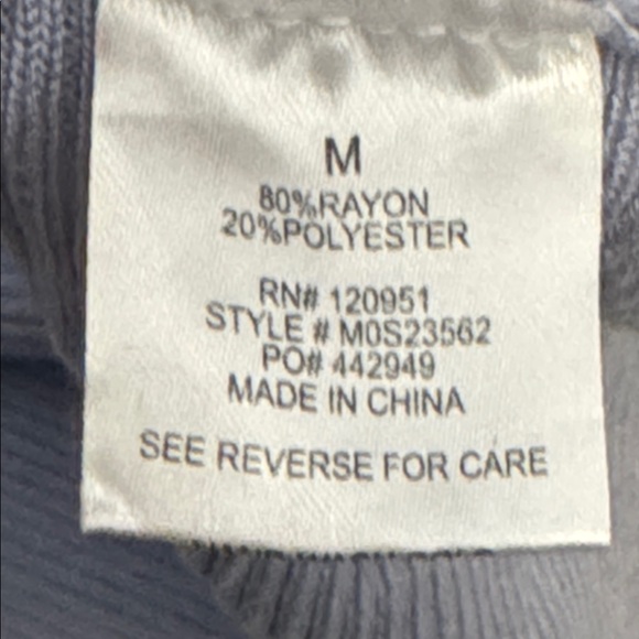 Light Blue Ribbed Sweater - Picture 2 of 3